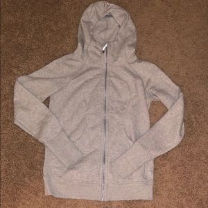 Lululemon grey scuba hoodie size 6